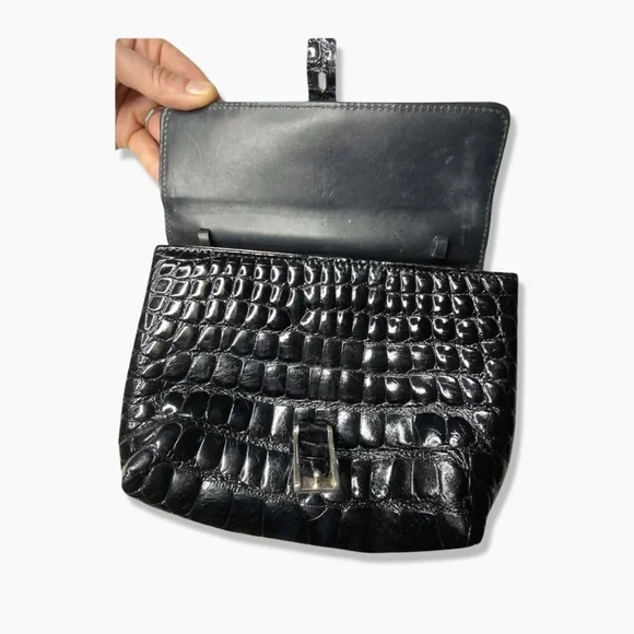 Tardini genuine alligator purse